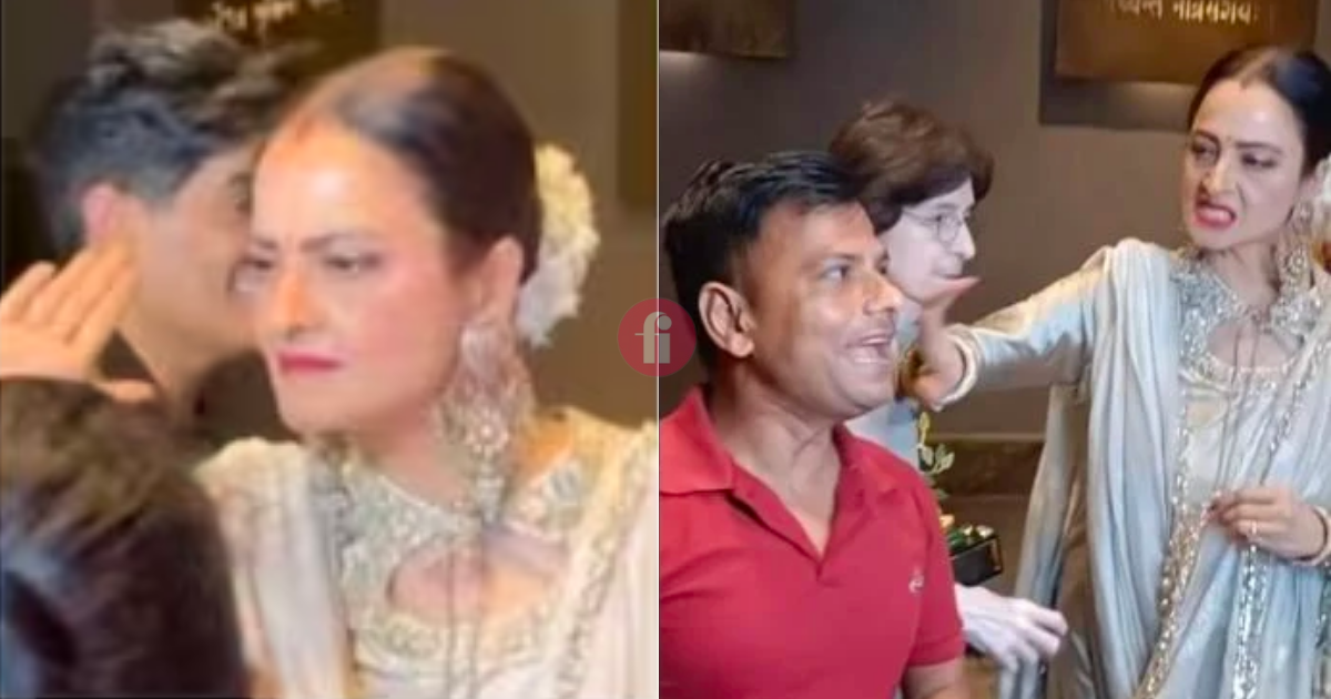 OMG! After taking pictures with him, Rekha SLAPS A PAPARAZZI, and Internet users say 